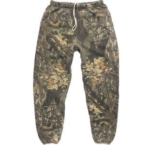 Vintage 90’s JERZEES Outdoors Men’s Mossy Oak Camo Joggers Sweatpants Size Large